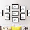 Personalized Collage Wall Set of 9 Frames
