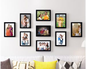 01 Personalized Collage Wall Set of 9 Frames