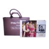 Wedding Album With Brown Printed Leather Bag  (12x36)