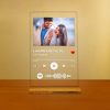 Transparent Acrylic Spotify Photo Frame - having song scannable code with clear acrylic stand