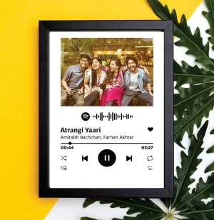 spotify photo frame Spotify Photo Frame – having song scannable code