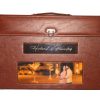 Premium Wedding Album Brown Combo With Nameplate - (12x36inch)